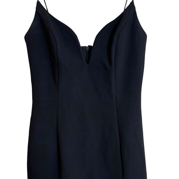 Jill Jill Stuart Plunge Sweetheart Gown Black Maxi Dress Sz. 0 Minimalist Classy - Picture 6 of 16